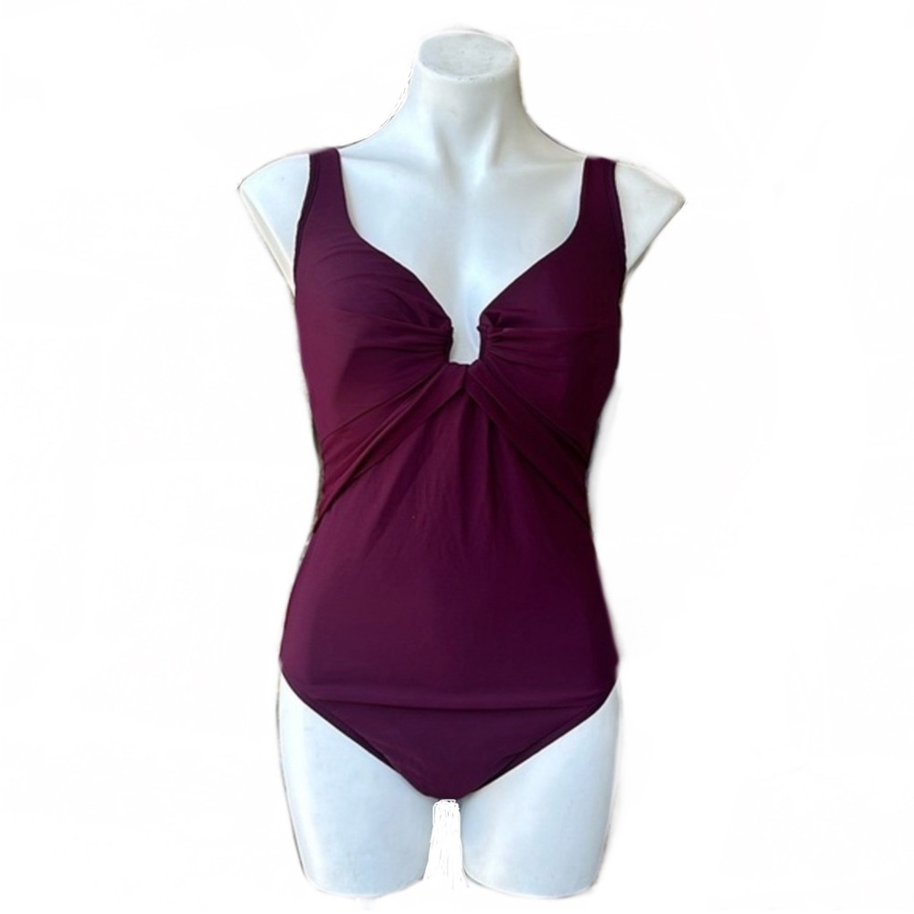 EUC- Magicsuit Underwire Deep Burgundy Shaping One Piece